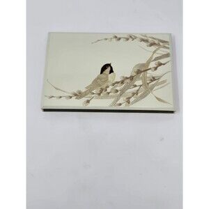 VINTAGE OTAGIRI JAPAN GIBSON GREETING CARDS LACQUERWARE ADDRESS BOOK UNUSED BIRD